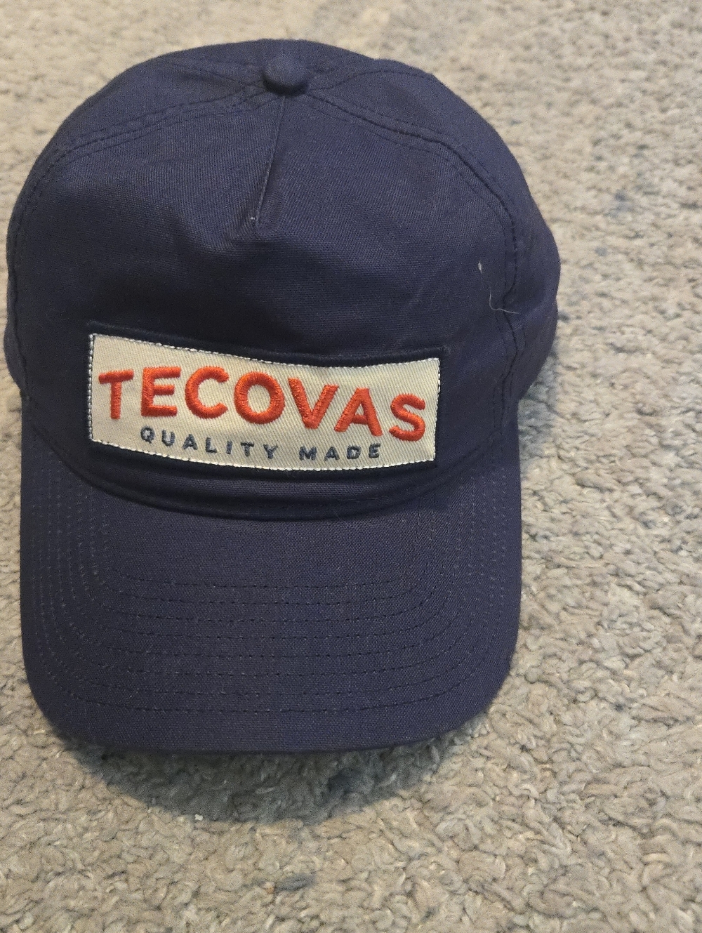 Tecovas "Quality Made" Navy Blue 5-Panel Snapback Hat | Western Goods Canvas Cap